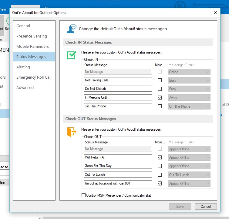 More Configuration Options